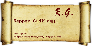 Repper György névjegykártya